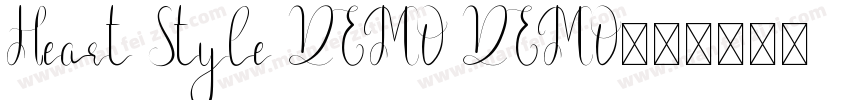 Heart Style DEMO DEMO字体转换